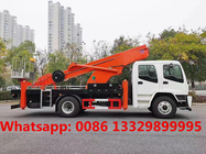 HOT SALE! Customized ISUZU 24m telescopic truck mounted aerial working platform, good price hydraulic bucket vehicle