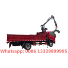 4x2 6T 7T 8T 10T Knuckle Boom Hydraulic Rolling wood Brick grabbing truck, mobile cargo truck with gripping apparatus
