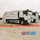 Customized HOWO 4*2 LHD 14cbm garbage compactor truck for sale, Good price 10T compacted garbage vehicle supplier
