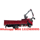Dongfeng brand 4*2 Multifunctional round wood grab dump truck-mounted crane hot sale,  4T cargo truck with crane