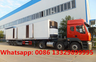 30tons 13.5m length Independent refrigeration unit refrigerated semi-hanging trailer, refrigerated container trailer