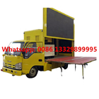 Euro 5 Isuzu LHD P3 mobile digital billboard LED advertising vehicle for sale,  outdoor LED screen van truck for sale