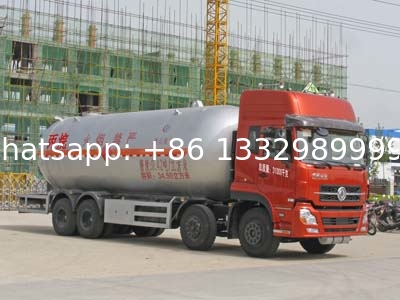 Dongfeng Tianlong 8*4 35CBM LPG gas tank delivery truck, CLW brand bulk lpg gas propane delivery truck for sale