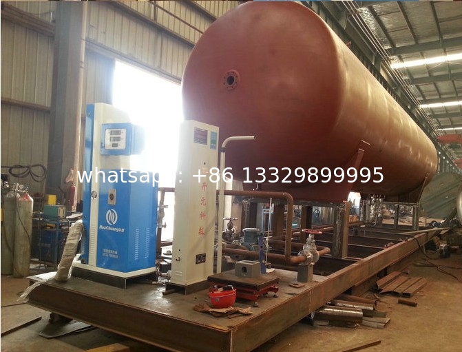 hot sale CLW brand best price mobile skid lpg gas filling plant, mobile skid mounted lpg gas refilling station