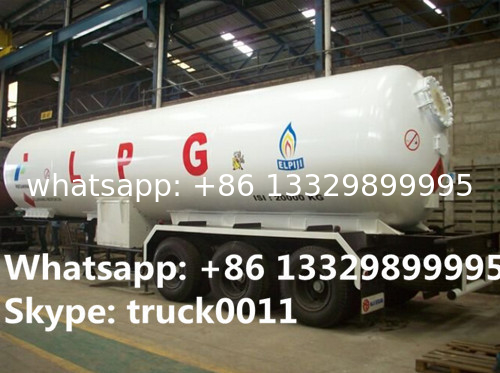 factory price CLW bulk lpg gas trailer for sale, high quality with best price gas cooking propane tanker tailer for sale