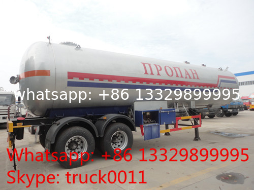 BPW 2 axles road transported propane gas storage tank for sale, high quality and best price lpg gas trailer for sale