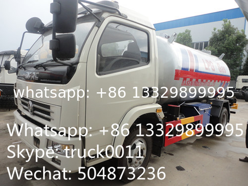 hot sale lpg gas cooking propane delivery truck, dongfeng brand 4*2 LHD/RHD 5500L lpg gas transported tank truck