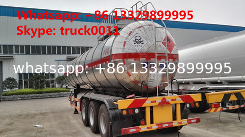 hot sale good quality 28mt 3 axles methyl chloride transport lpg semi-trailer, 35,000Lbulk lpg gas trailer