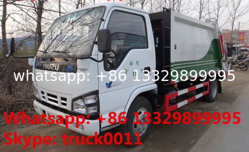 Japanese brand ISUZU LHD 4*2 190hp 10m3 garbage compactor truck for sale, hot sale ISUZU refuse collection truck