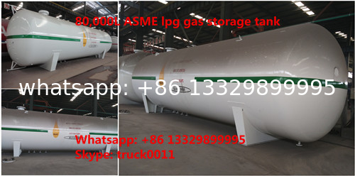 best price ASME standard 80,000Liters lpg gas storage tank for sale, factory direct sale ASME propane gas storage tank