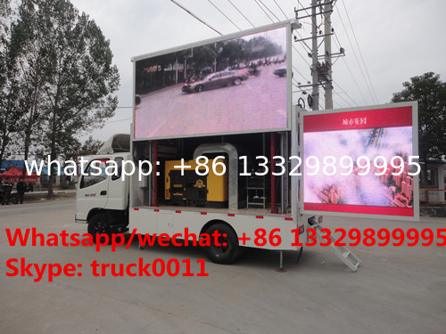 High quality best price P8 three sides mobile LED advertising truck for sale, Mobile LED truck with 3 sides LED screen