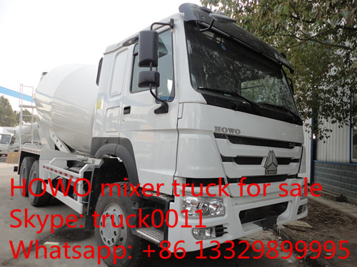 SINO TRUK HOWO 6*4 RHD 8m3 cement mixer truck for sale, new  Euro 2 diesel 336HP 8m3 HOWO concrete mixer truck for sale