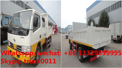 HOT SALE! Dongfeng 4*2 double cabs light duty 3tons dump tipper truck, Factory sale high quality and lower price tipper