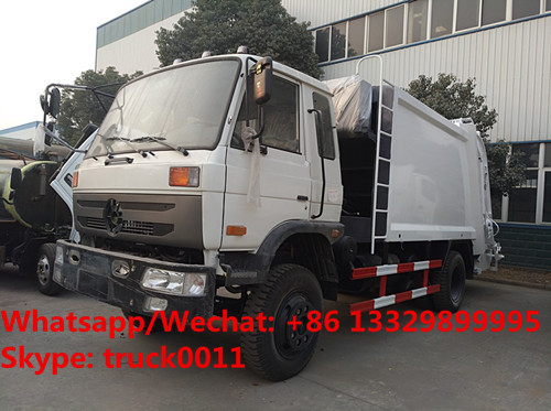Factory sale bottom price dongfeng 10m3 compression garbage truck refuse garbage truck customized for Kyrgyz Republic