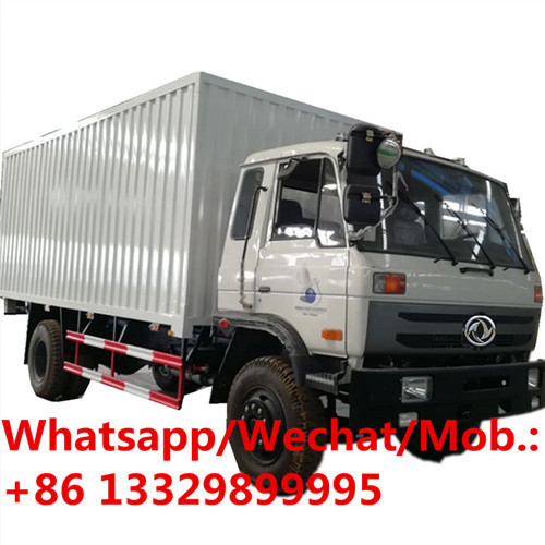 factory sale Euro3 diesel 6 wheel cheapest dongfeng cargo trucks 10 ton to 12t, best price van cargo truck for sale