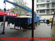 ISUZU brand FTR 5T cargo truck with crane boom for sale, Good price ISUZU telescopic crane boom mounted on cargo truck