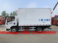 HOT SALE! Good price new FAW brand TIGER V refrigerated truck, FAW 4*2 LHD 120hp frozen van van box vehicle for sale