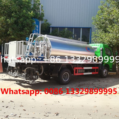 dongfeng brand new 6000 liter bitumen tank aspahlt spraying truck for sale, lower price asphal tanker distributing truck