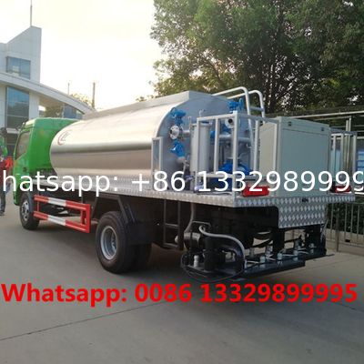 dongfeng brand new 6000 liter bitumen tank aspahlt spraying truck for sale, lower price asphal tanker distributing truck