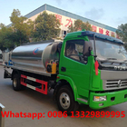 dongfeng brand new 6000 liter bitumen tank aspahlt spraying truck for sale, lower price asphal tanker distributing truck