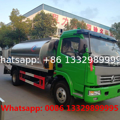 dongfeng brand new 6000 liter bitumen tank aspahlt spraying truck for sale, lower price asphal tanker distributing truck