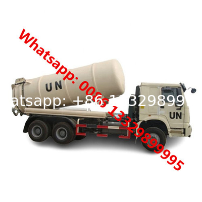 SINO TRUK HOWO 6*6 sewage sludge treatment and purification vehicle for sale, HOWO vacuum tanker car truck for sale