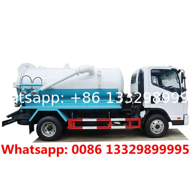 HOT SALE! lower price stainless steel 304 5,000L vacuum tanker vehicle, Sewage Sewer Cleaning Combination tanker truck