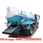 HOT SALE! lower price stainless steel 304 5,000L vacuum tanker vehicle, Sewage Sewer Cleaning Combination tanker truck