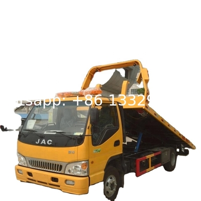 Good price JAC brand 3T wrecker towing vehicle for sale, High quality flatbed towing vehicle for sale