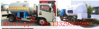 best price dongfeng brand 5500L bulk lpg gas dispesning truck for sale, mini 2.3ton propane gas refilling truck for sale