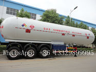 hot sale ASME standard LPG gas propane tank trailer, best price new brand 56cbm 3 Axle LPG tank trailer for sale