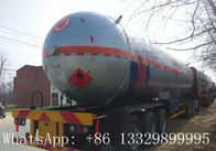 3 axles 58500L bulk lpg gas transported tank for sale, ASME standard 3 BPW/FUWA axle propane gas tank trailer for sale