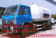 high quality and competitive price Euro 3 170hp Dongfeng 8,000L LPG gas delivery truck for sale, dongfeng lpg gas tank