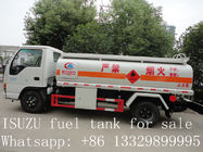 high quality and best price ISUZU 5,000L fuel dispensing truck for sale, factory sale good bulk fuel tanker vehicle