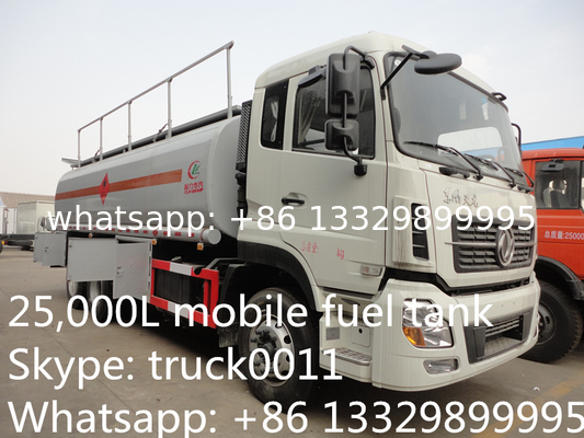 Dongfeng Kinland 4*2 LHD 25cbm mobile fuel tank for sale,High quality and best price diesel fuel tanker truck for sale