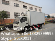 Dongfeng 4*2 LHD  small refrigerated van and truck for sale ,4ton CLW brand refrigerator van truck for meat and fish