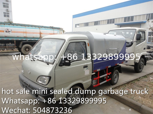 hot sale Chang'an mini sealed garbage carrier,factory sale best price chang'an dump sealed wastes collecting vehicle