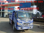 2020s best price Forland 4*2 RHD 4tons mini dump truck, factory sale best price Forland diesel dump tipper truck