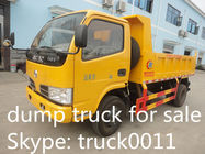 China dongfeng 4*2 LHD 95hp 3-5tons dump truck for sale, hot sale best price dongfeng diesel 4tons pickup dump truck
