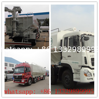 Dongfeng tianjin 20cbm poultry feed pellet truck for sale, China best price 10tons animal feed transported truck sale