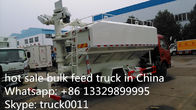 Foton 20cbm poultry animal feed truck for sale, forland brand 8-10tons farm-oriented animal feed delivery truck
