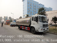 factory price high quality road milk tank truck for sale, factory direct sale best price CLW stainless steel milk truck