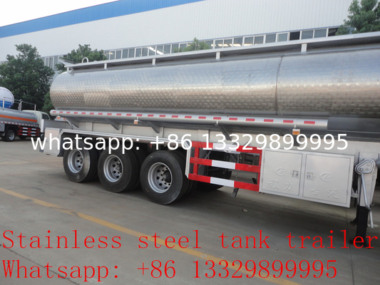 high quality and competitive price 45,000L stainless steel milk tank for sal, CLW brand newe foodgrade milk tank trailer