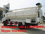 cheapest price Dongfeng 10tons animal feed truck for sale, 20m3 dongfeng hydraulic feed truck for fish/pig farms