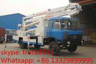 Dongfeng Euro 3 170hp 18m-20m aerial working platform truck for sale, dongfeng 145 18m high altitude operation truck