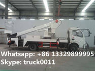 Dongfeng 12m-20m telescopic boom high altitude operation truck, best price hot sale telescopic overhead working truck
