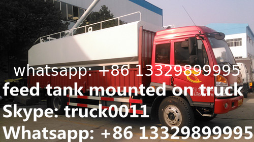 poultry farm-oriented animal feed transportation tank for sale ,best price poultry feed delivery tanker mounted on truck