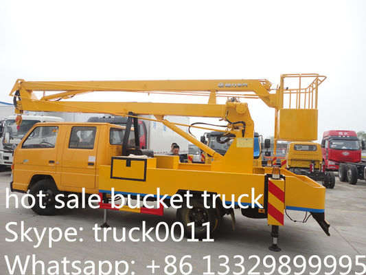  Yuejin 14m-16m high altitude operation truck for sale,hot sale Yuejin 4*2 14-16m aerial working platform truck