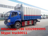 bulk grains suction and delivery truck with factory price, forland self-sucking grains transported van truck for sale