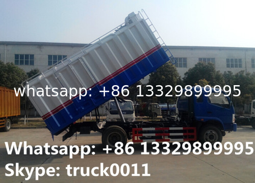 18cubic meters bulk grains farm delivery truck for sale, best price bulk grains self-sucking discharging van truck